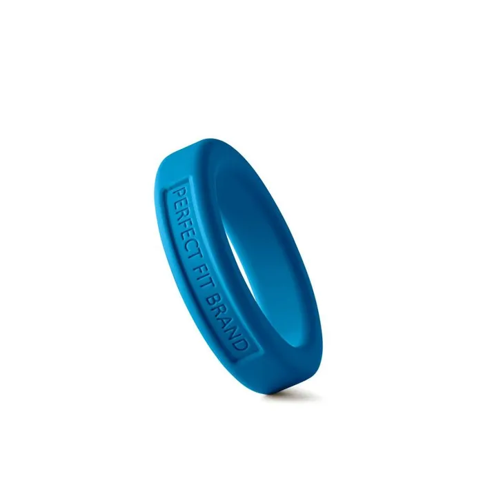 Male Sex Toys PerfectFit Classic Silicone Medium Stretch Penis Ring 36mm Blue