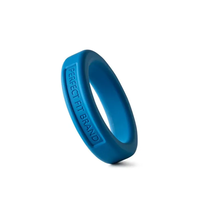 Male Sex Toys PerfectFit Classic Silicone Medium Stretch Penis Ring 36mm Blue