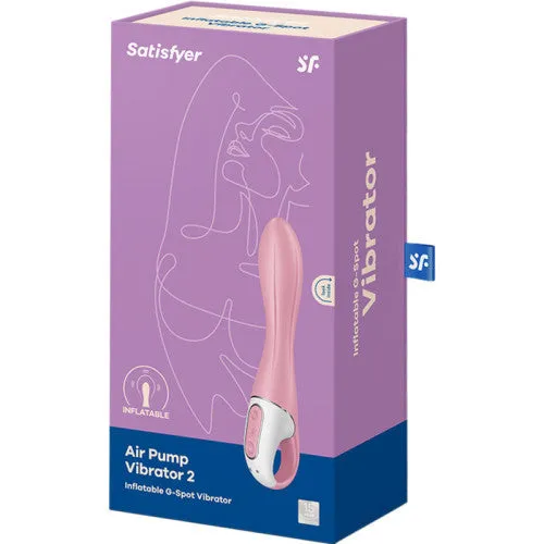 Satisfyer Air Pump Vibrator 2 Inflatable G Spot Stimulator Pink Satisfyer Vibrators