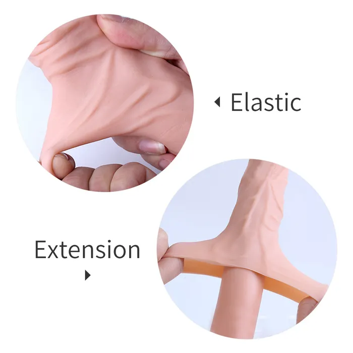 TPE Skin Color Delay Ejaculation Penis Enlargement Sleeve Onion Toy Male Sex Toys TPE Skin Color Delay Ejaculation Penis Enlargement Sleeve Onion Toy Male Sex Toys
